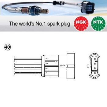 Image of 1x NGK NTK Oxygen O2 Lambda Sensor OZA659-EE56 OZA659EE56 (7863)