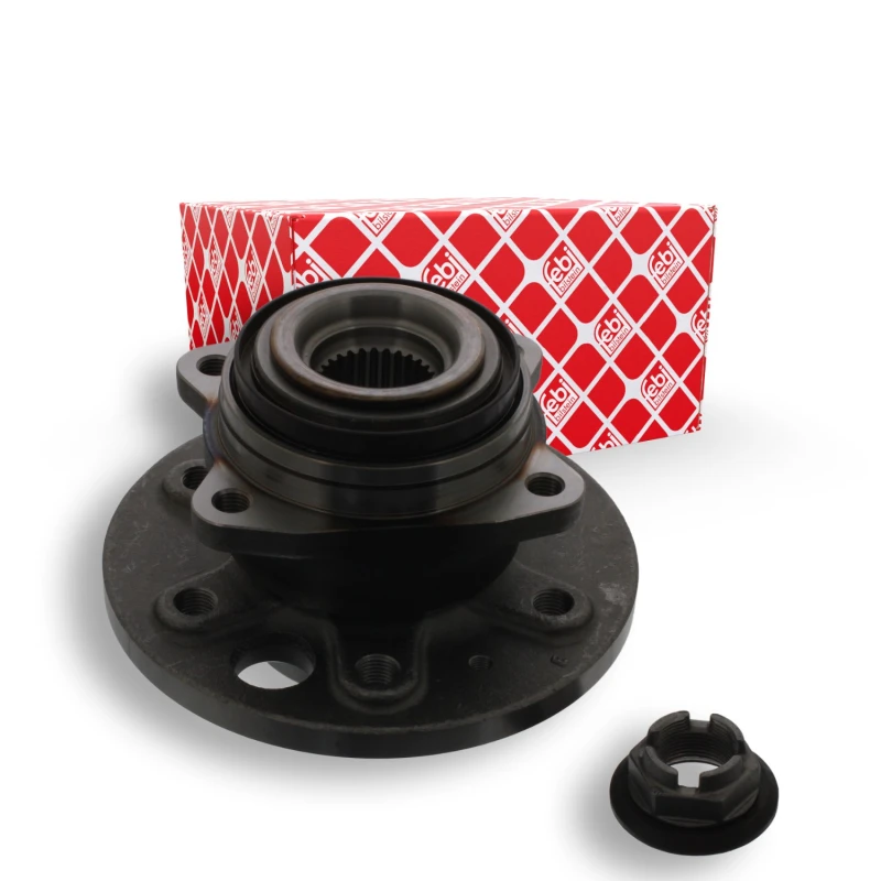 Image of FEBI BILSTEIN 37857 Wheel bearing kit Rear Axle Right, with ABS sensor ring Wheel Bearing Kit (654)