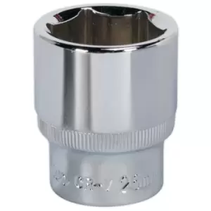 image of Sealey SP1226 WallDrive Socket 26mm 1/2"Sq Drive Fully Polished