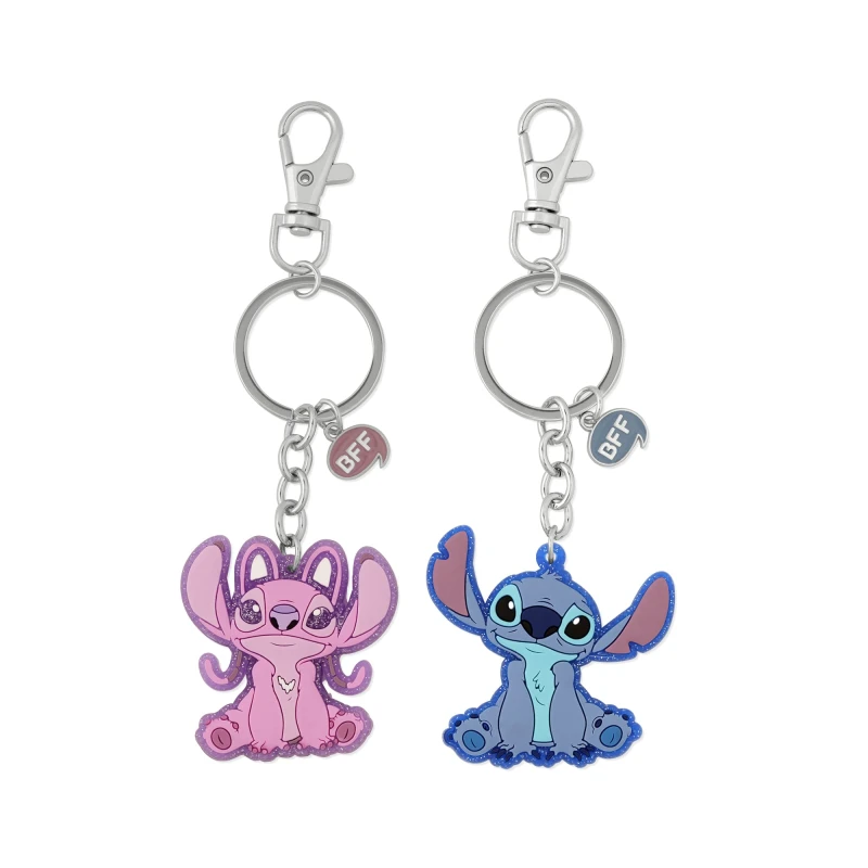 Image of STITCH AND ANGEL KEYCHAIN SET