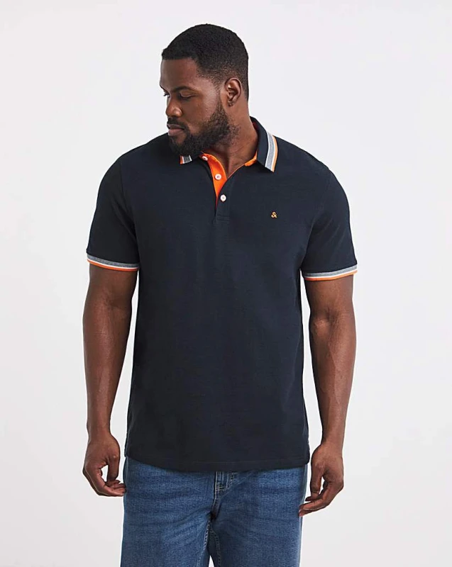 Image of jack & jones Jack & Jones Premium Paulos Polo - Navy Navy - JACK & JONES - Size: 1XL(50) Navy Male 1XL(50) LP99003