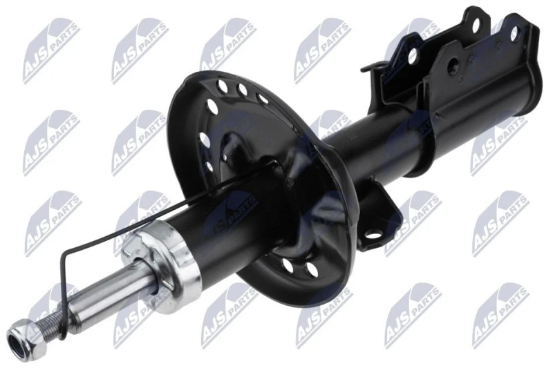 Image of NTY A-PL-039 Shock absorber Front Axle Right, Gas Pressure, Twin-Tube, Suspension Strut, Bottom Clamp Shock Absorber (854)