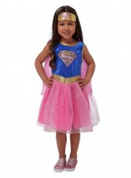 Image of DC Supergirl Fancy Dress Costume 3 4 Years
