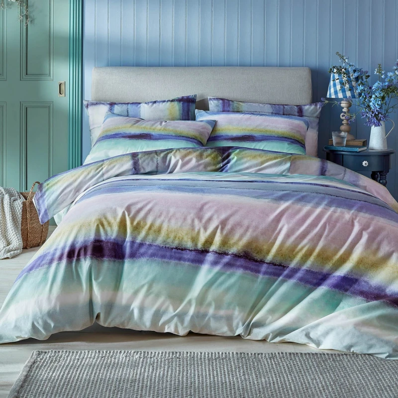 Image of Bluebellgray Hebrides Tartan Duvet Set, King, Atlantic