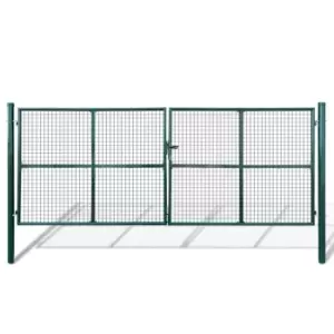 image of Vidaxl Mesh Garden Gate 415 X 200 Cm / 400 X 150 Cm