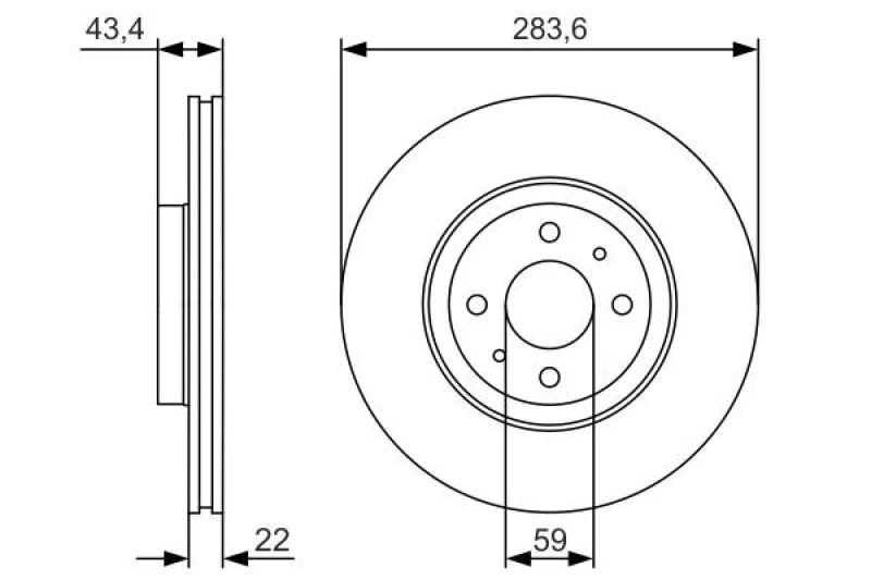 Image of Bosch 0 986 479 S01 Brake disc Vented, Oiled Brake Disc (82)