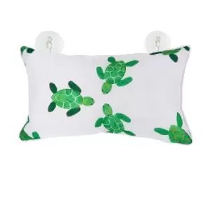 Image of Turtles Bath Pillow Green/White