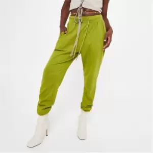 Image of I Saw It First Mens Rib Slim Fit Joggers - Green