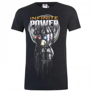 Image of Character Marvel Wash T Shirt Mens - Infinite Power