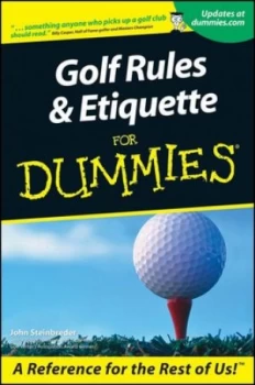 Image of Golf Rules and Etiquette for Dummies by John Steinbreder Paperback