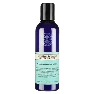 image of Neals Yard Remedies Geranium and Orange Shower Gel 200ml