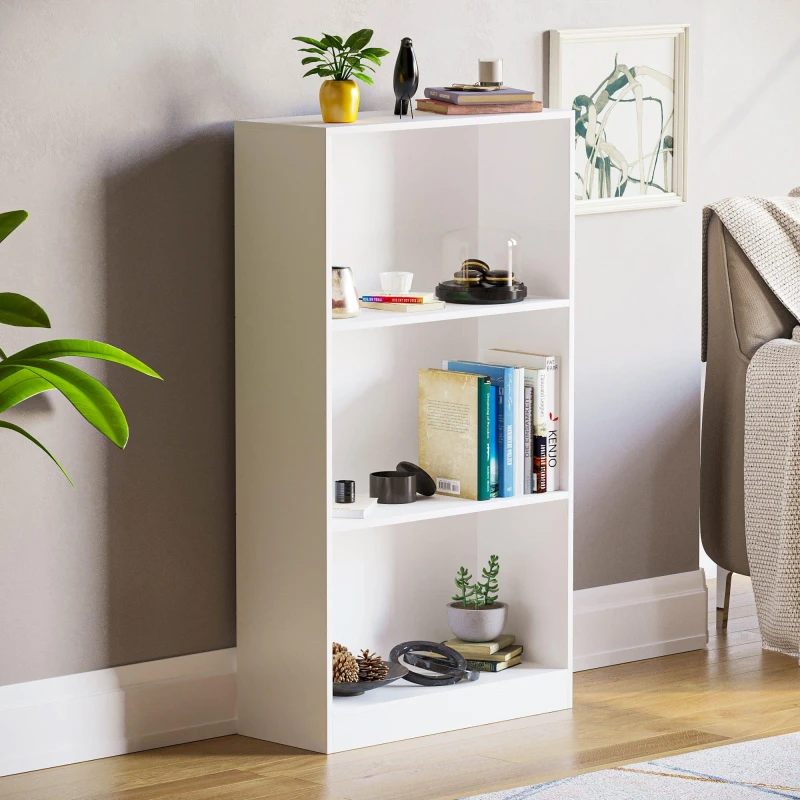 Image of Lassic Vida Designs Cambridge 3 Tier Medium Bookcase White unisex 3 Tier