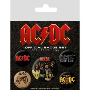 image of AC/DC - Logo Badge Pack