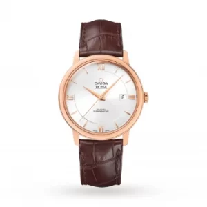 image of De Ville Prestige Mens 40mm Automatic Co-Axial 18ct Rose Gold Mens Watch