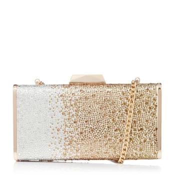 Image of Dune 'Bettey' Ombre Diamante Clutch - gold