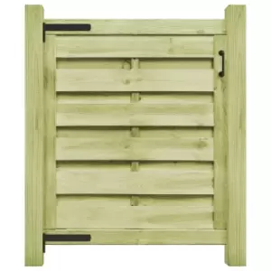 Image of Vidaxl Garden Gate Impregnated Pinewood 100X100 Cm Green
