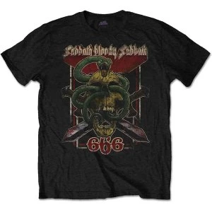 image of Black Sabbath - Bloody Sabbath 666 Unisex Medium T-Shirt - Black