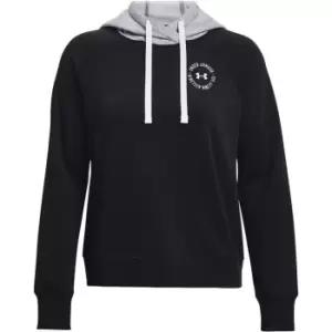 Image of Under Armour Armour Rival Fleece ColourBlock Hoodie Womens - Black