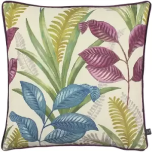 image of Sumba Floral Cushion Amethyst, Amethyst / 50 x 50cm / Polyester Filled