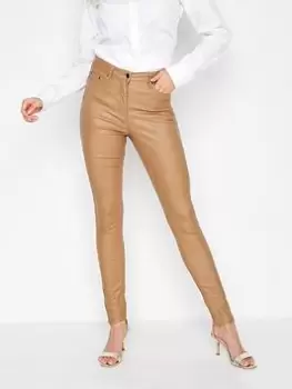 Image of Yours Ava Coated Jean - Camel, Brown, Size 10, Women