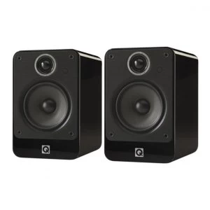 image of Q Acoustics 2020IGLOSSBL book shelf speakers gloss black