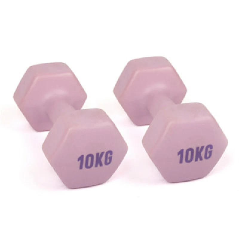 Image of Myga 10Kg Neoprene Dumbbell Pair For Strength Training Workouts