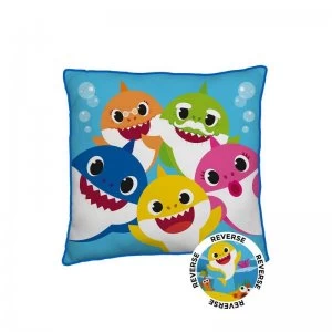 Image of Baby Shark Family Square Cushion