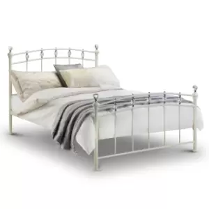 image of Julian Bowen Sophie Crystal Bed King Stone White