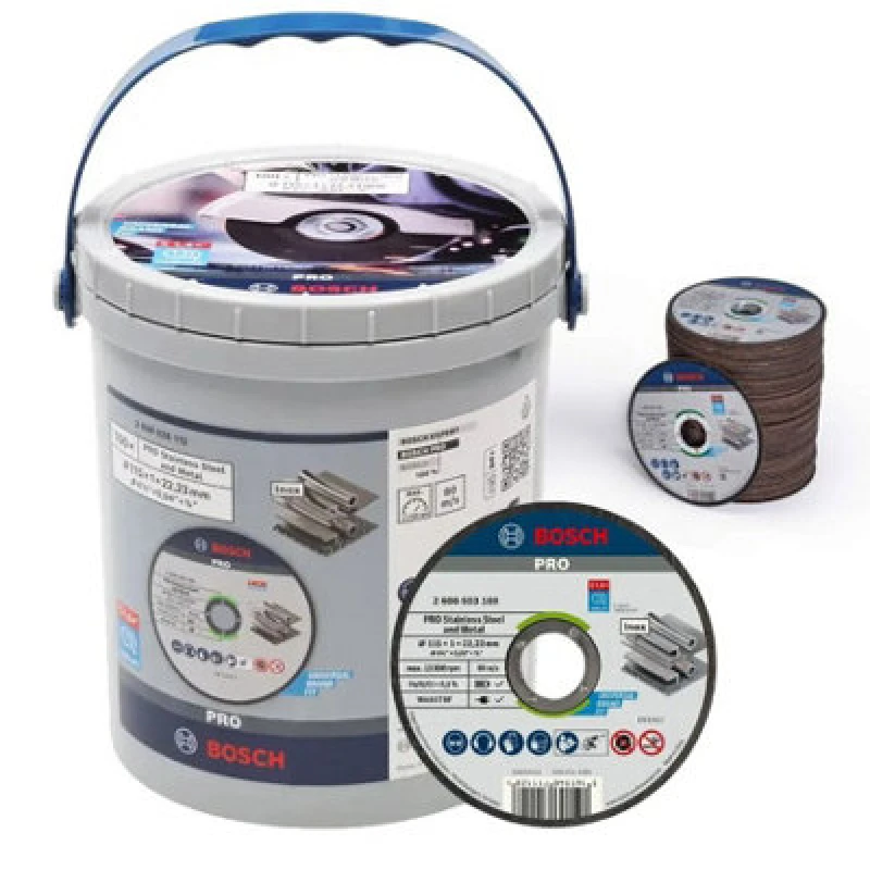 Image of Bosch PRO Thin INOX Stainless Steel Cutting Disc Bulk Pack 2608626112 Diameter: 115mm