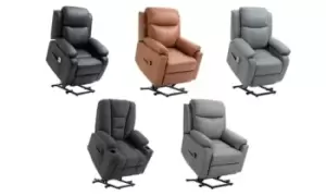 Image of Senior Mobility Assist Lift Recliner, 713-091V70, Grey, Black, HOMCOM