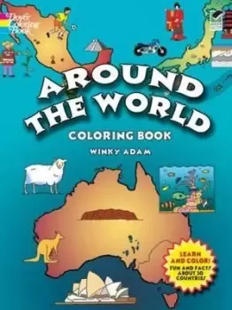 Image of Around the World Coloring Book by Winky Adam