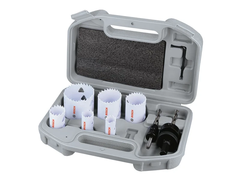 Image of Bosch Powertool Accessories Multi Material Hole Saw Plumbers Set, 9 Piece 2.608.594.612