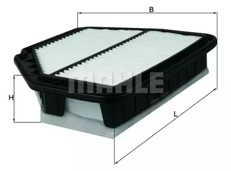 Image of MAHLE LX 3298 Air filter Filter Insert Air Filter (8)