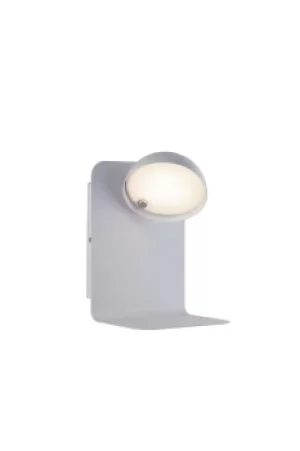 Image of Boing Integrated LED Swivel Wall Reading Lamp With Usb, White, 4000K