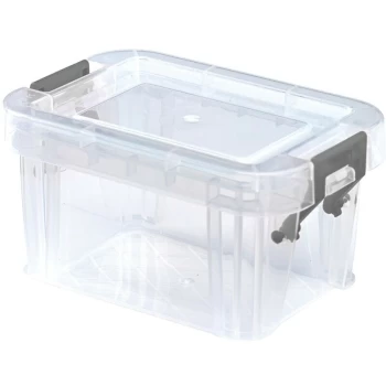 image of Allstore 0.2LTR 100X65X50MM Storage Box with Lid - Whitefurze