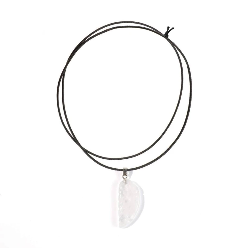 Image of Myga Angel Wing Pendant Necklace in Clear Clear Unisex