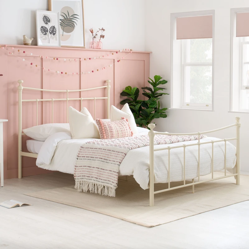 Image of Birlea Birlea Emily Bed in Cream Size: Single Cream Single Unisex 5056206637064