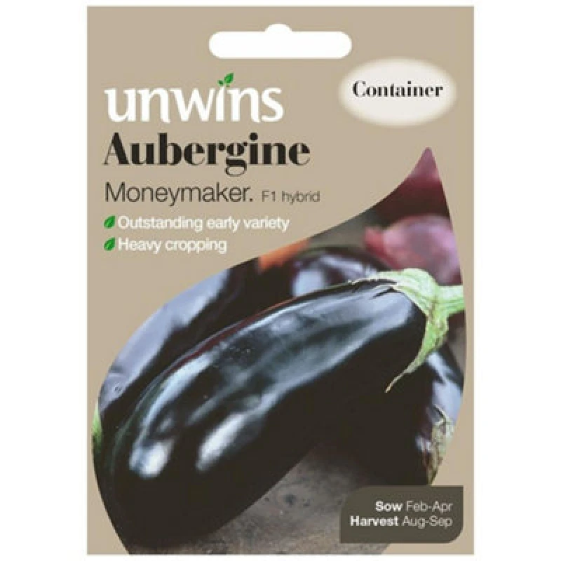Image of Unwins Aubergine Moneymaker F1