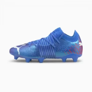 image of Womens PUMA Future Z 1.2 FG/AG Mens Football Boots, Bluemazing/Sunblaze/Surf Web Size 12 Shoes