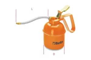 Image of Beta Tools 1751 Pressure Oil Can (Metal) Flexible Spout 750cc 017510007