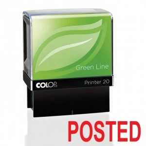 Image of Colop Green Line P20 POSTED Stamp 37x13mm Red
