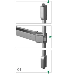 image of Exidor 400 Touch Bar 3 Point Locking With Pullman Catches