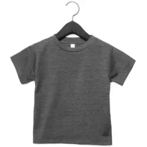 image of Bella + Canvas Toddler Jersey Short Sleeve T-Shirt (Pack of 2) (4 Years) (Dark Grey Heather)