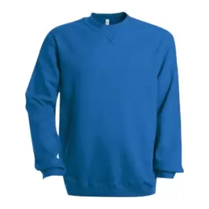 image of Kariban Mens Plain Crew Neck Sweatshirt (M) (Royal)