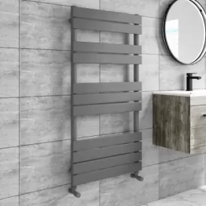 image of Anthracite Heated Towel Rail Radiator 1200 x 600mm - Tundra