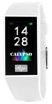 image of Calypso Unisex Smartime White Silicone Strap + Free Watch