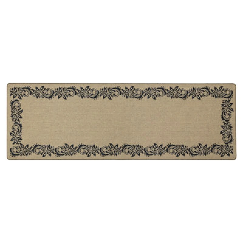 Image of JVL JVL Elegance Machine Washable Entrance Runner Runners 50x150cm Brown 72559705000