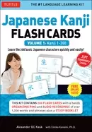 Image of japanese kanji flash cards kit volume 1 kanji 1 200 jlpt beginning level le