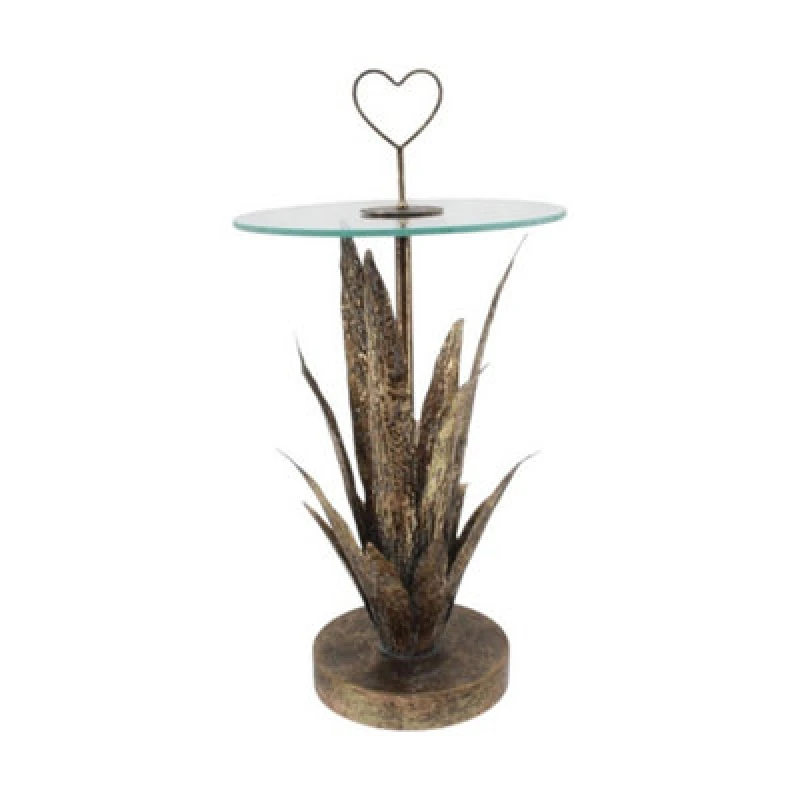 Image of MSL 79CM METAL TABLE leaf design