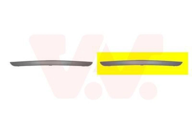 Image of VAN WEZEL Bumper moulding VAN WEZEL 1861583